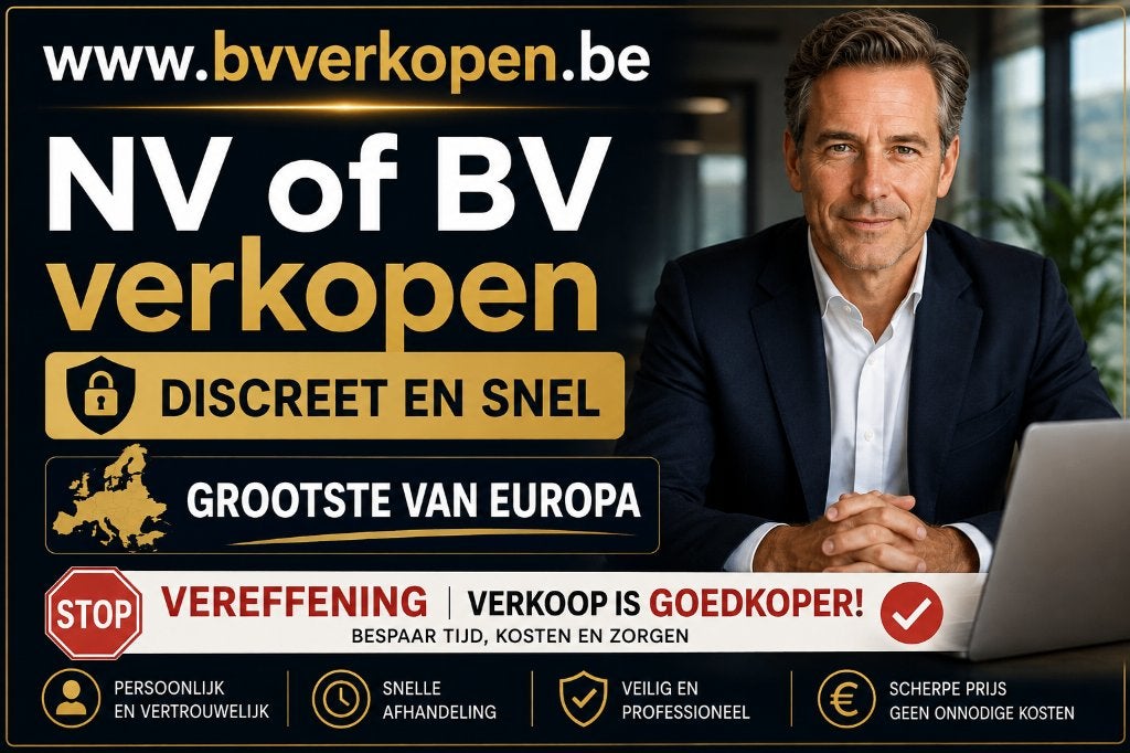 Uw NV en BV discreet verkopen al 25 jaar de grootste in EU