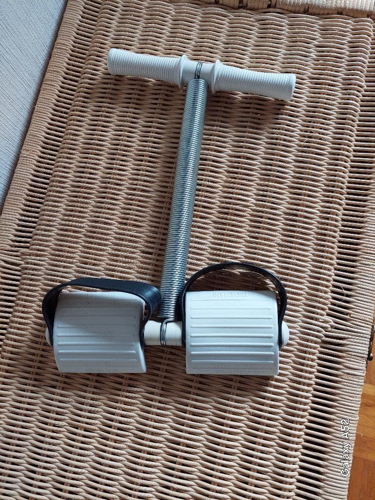 draagbare vintage 80's buikspiertrainer - pull-up, Overige typen, Ophalen of Verzenden, Zo goed als nieuw, Metaal