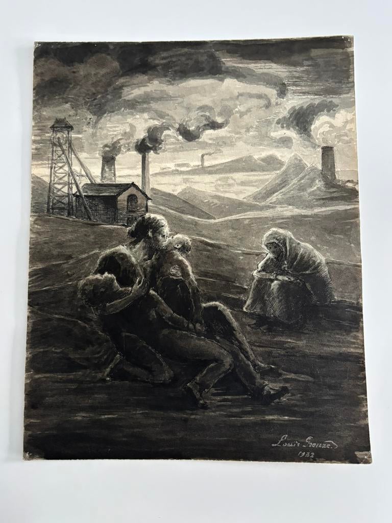 Louis Greuze 1932 tekening, Antiek en Kunst, Ophalen of Verzenden