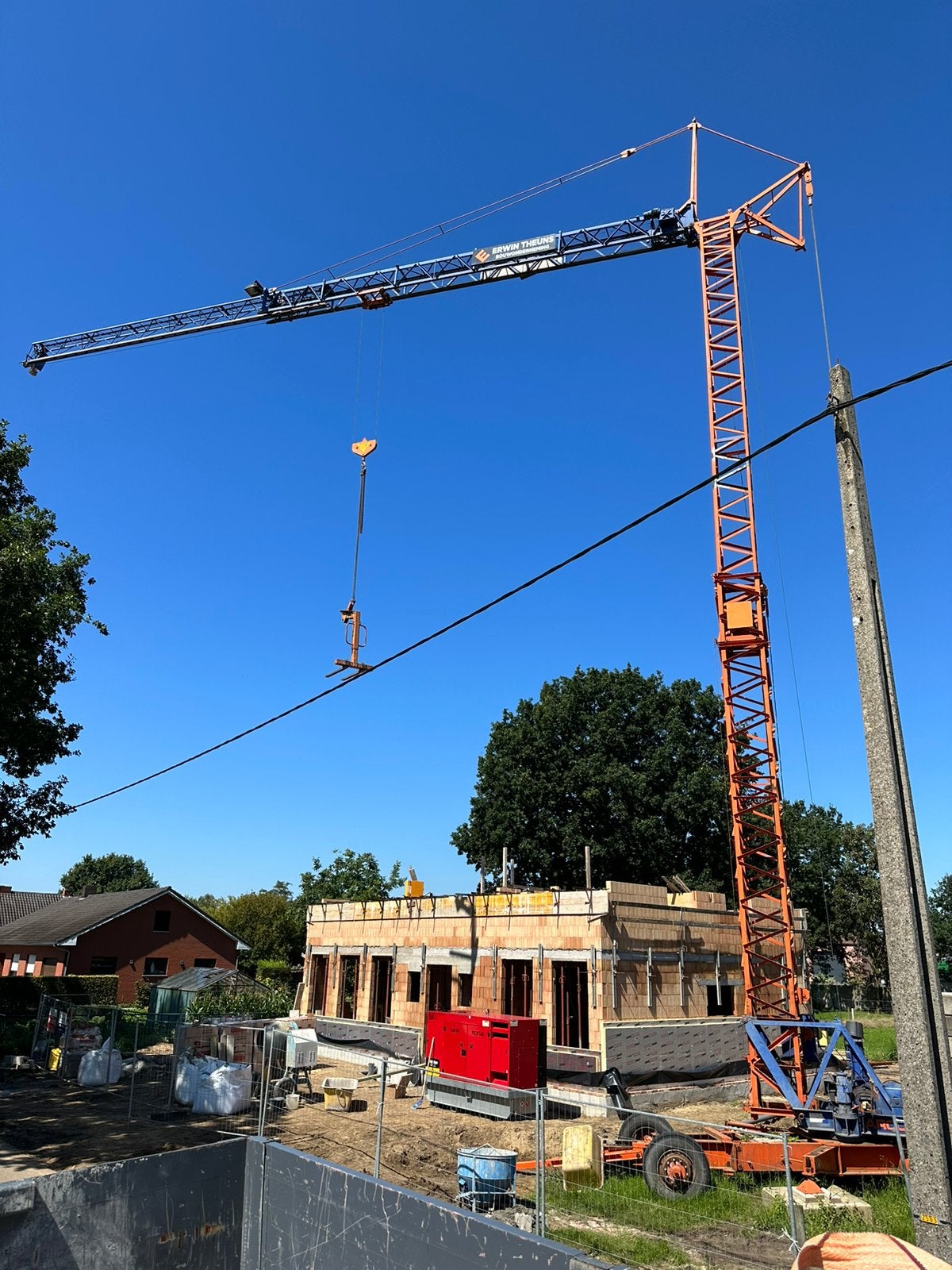 Bouwkraan arcomet t25, Enlèvement