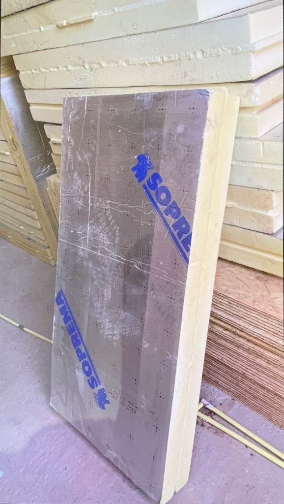 Isolatieplaten PUR 14cm, producent : SOPREMA, Ophalen, Zo goed als nieuw, Hardschuim (Pir), 15 m² of meer