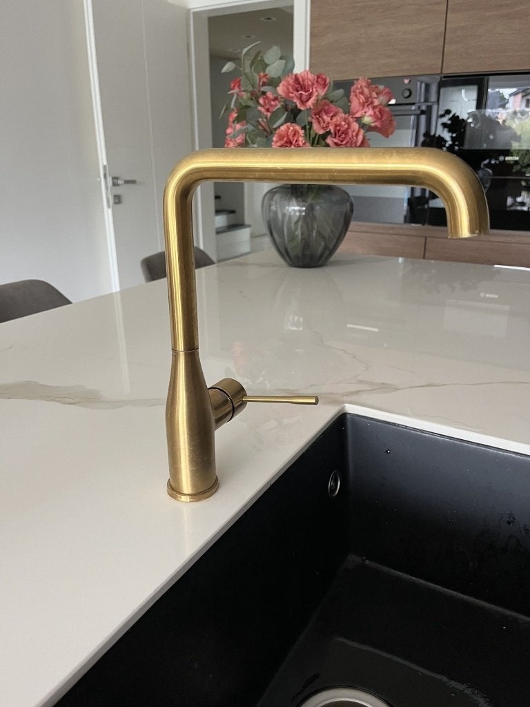 Luxe GROHE Essence Keukenkraan Geborsteld Goud/Cool Sunrise, Doe-het-zelf en Bouw, Ophalen, Gebruikt, Kraan