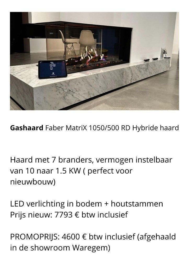 Elektrische haarden en gashaarden toonzaalmoellen, Maison & Meubles, Cheminées, Enlèvement, Utilisé, Encastré, Cheminée électrique