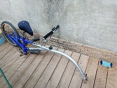 Aanhangfiets trek, Ophalen, Aanhangfiets