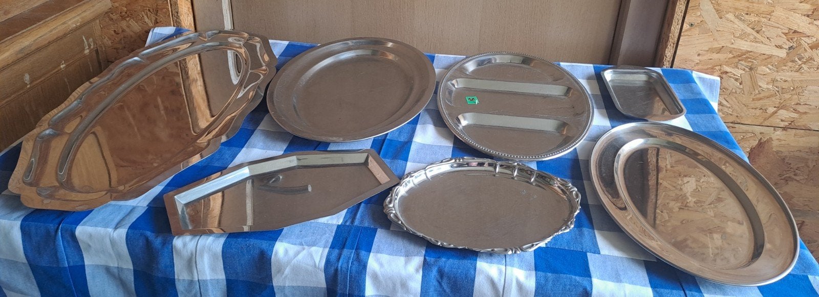 Inox schalen en kommen 1€/stuk, Ophalen