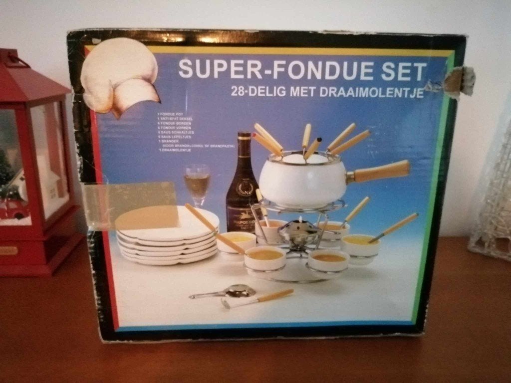 Super-Fondueset 28-delig, Elektronische apparatuur, Ophalen, Gebruikt, Brander, Fondueset