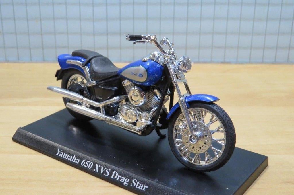 Yamaha XVS650 Dragstar blue 1:18 majorette los, Enlèvement ou Envoi, Neuf, Moteur, Autres marques
