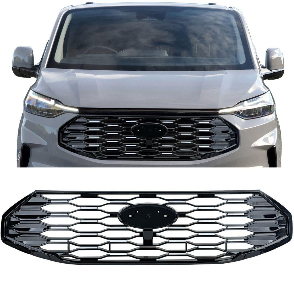 Griil Glans Zwart Chrome Voor Ford Transit Tourneo Custom va, Envoi