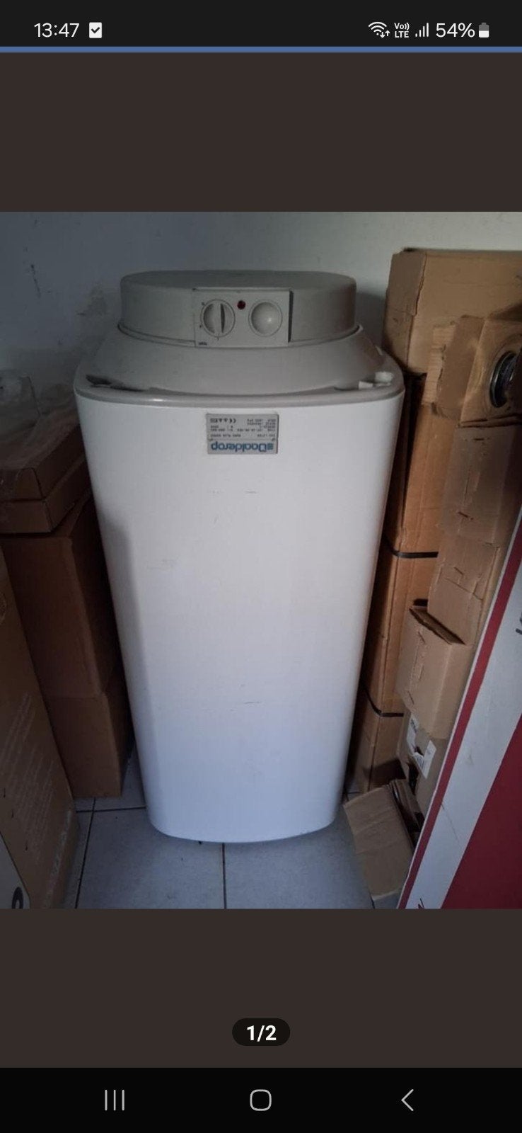 Daalderop 120l werkt nog goed, Doe-het-zelf en Bouw, Chauffageketels en Boilers, Ophalen of Verzenden, Boiler