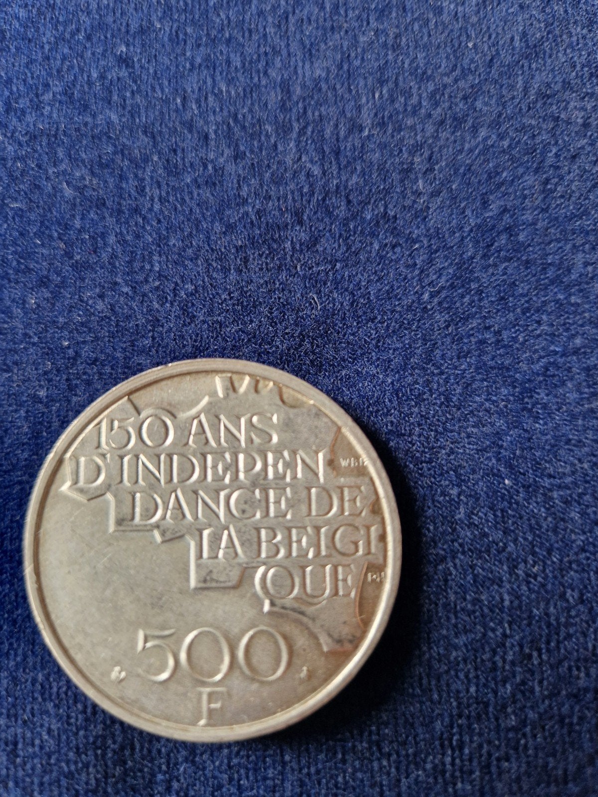 pièce commémorative 150 ans de l'indépendance de la Belgique, Timbres & Monnaies, Enlèvement, Argent, Argent