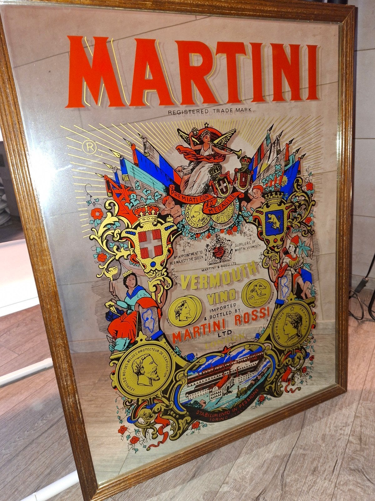 Martini spiegel, Ophalen