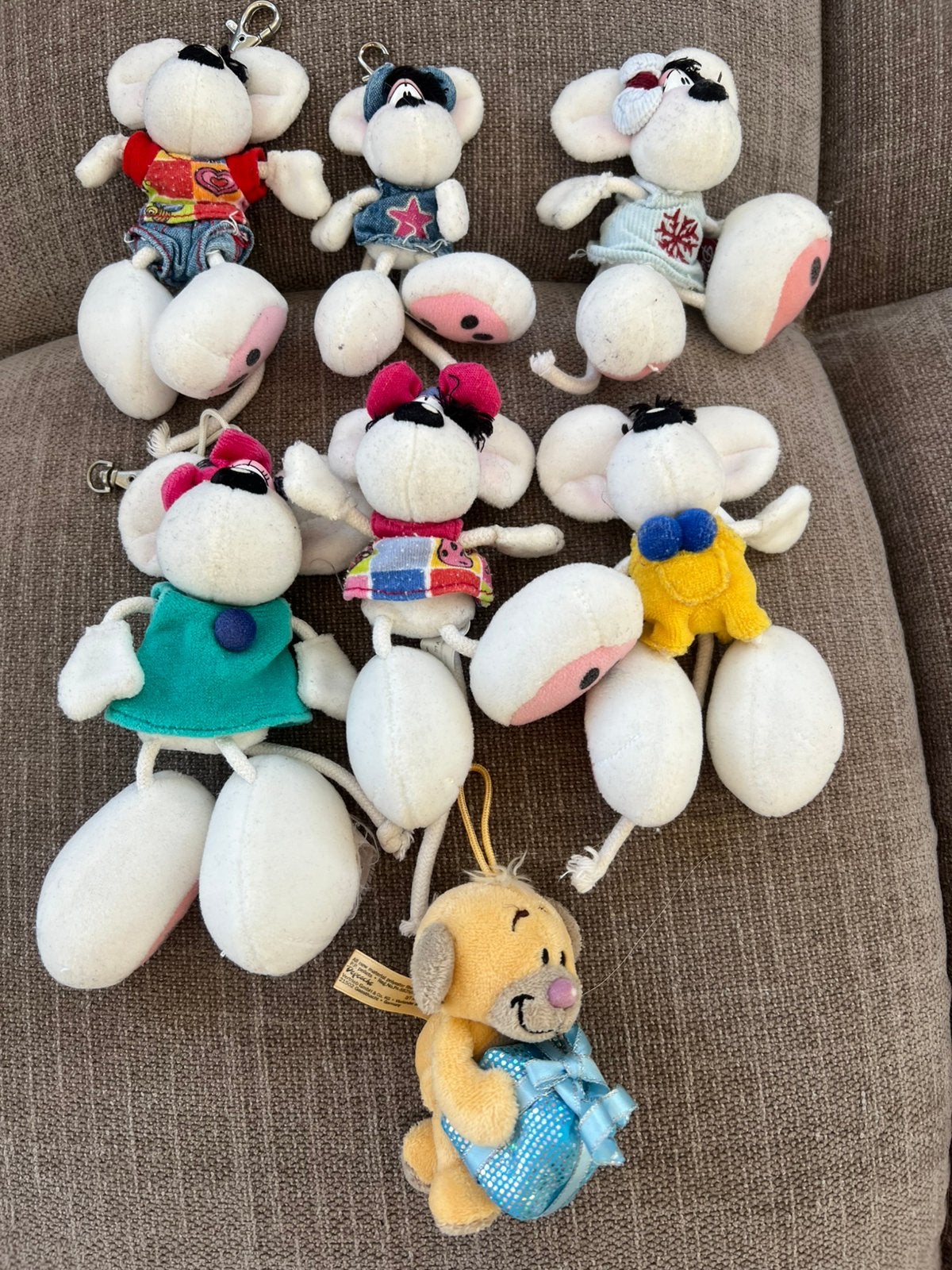 7 diddle sleutelhangers, Verzamelen, Ophalen of Verzenden, Zo goed als nieuw