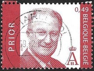 1 Postzegel België 2002 Koning Albert II (II), Postzegels en Munten, Koninklijk huis, Frankeerzegel, Ophalen of Verzenden, Gestempeld