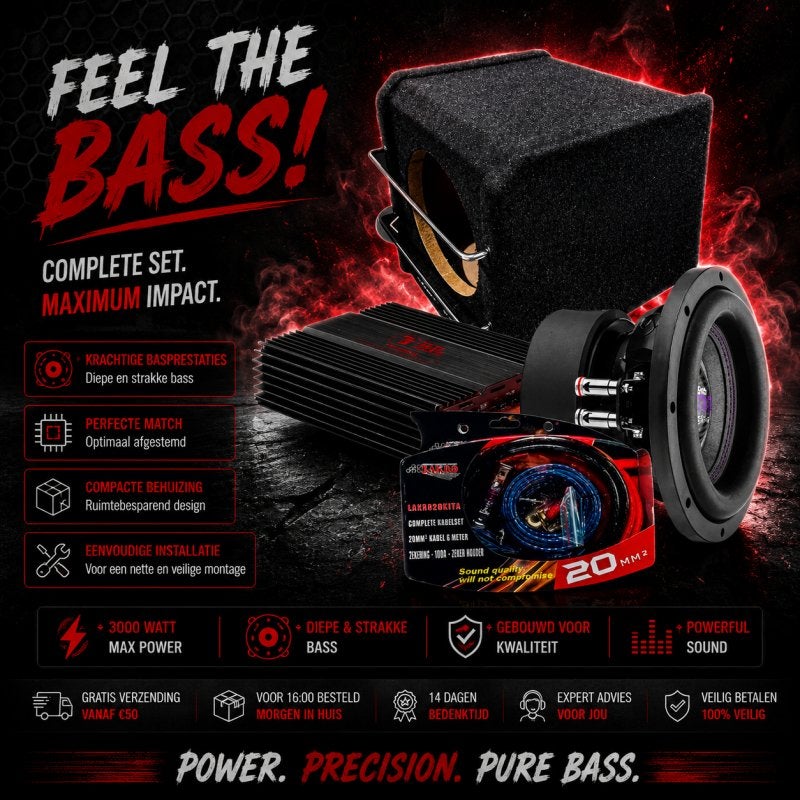 Minipowerpack 10 - Bassface/Bass Habbit - 8 inch - 750 watt