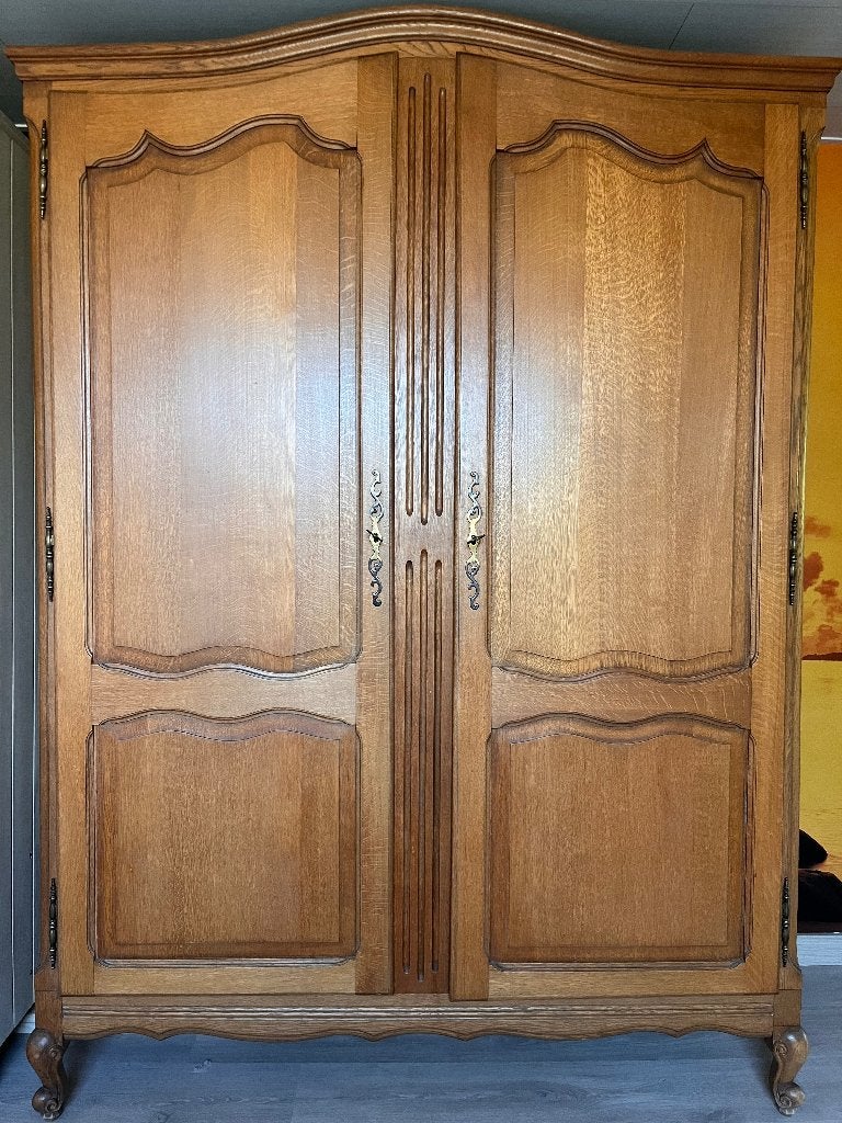 Volledige slaapkamer in de Franse Louis XV stijl., Enlèvement, Utilisé, Deux personnes, Louis XV of Rococo-stijl