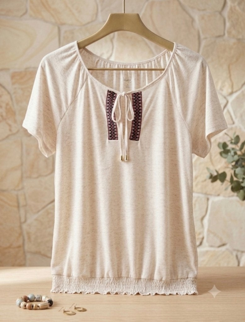 leuke, zomerse top, Kleding | Dames, Topjes, Ophalen, Zo goed als nieuw, Maat 42/44 (L)