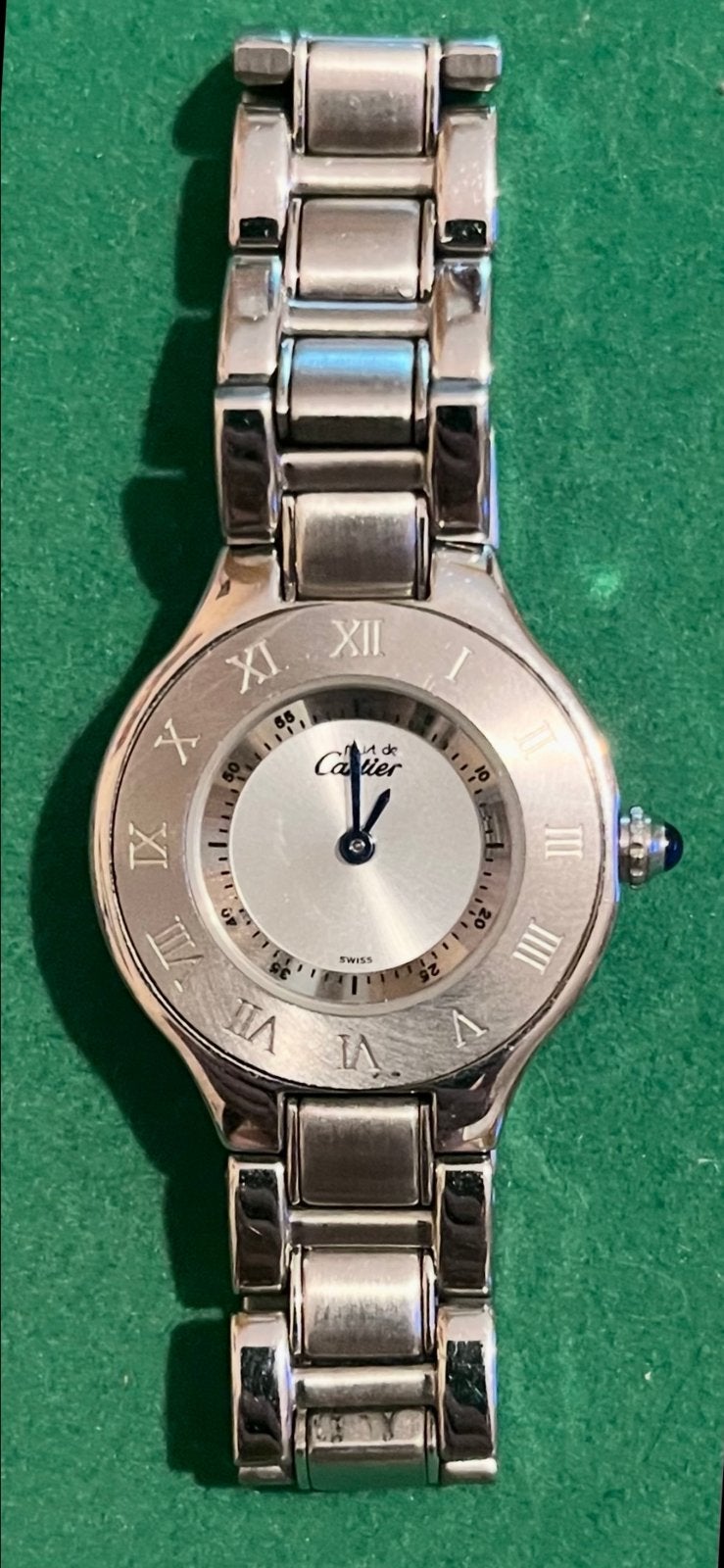 Montre Cartier 21 / Must de Cartier, Montre-bracelet, Enlèvement, Acier, Acier