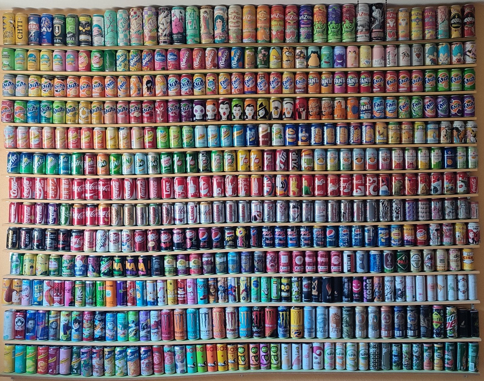 Collection de cannettes + planches de support, Enlèvement