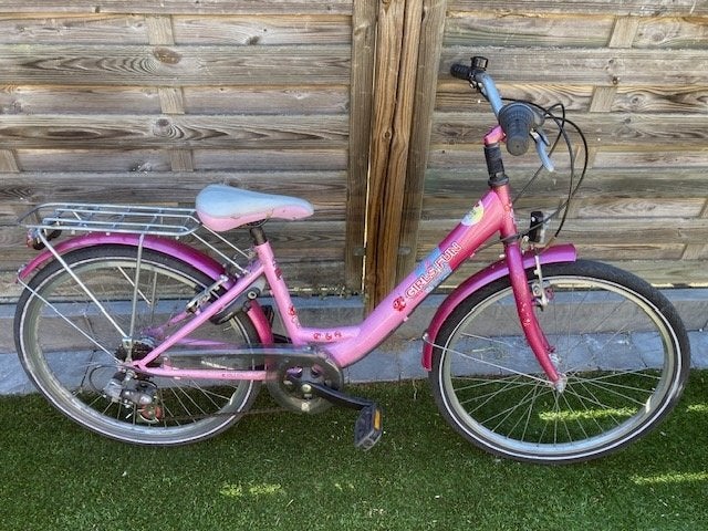 Kinderfiets Girls Fun 24 inch, Ophalen, 24 inch, Velgrem, Zo goed als nieuw
