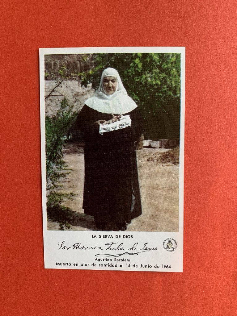 Relikwie Relique Servus Dei Monica todo de Jesus, Collections, Enlèvement ou Envoi, Utilisé, Vêtements, Christianisme | Catholique