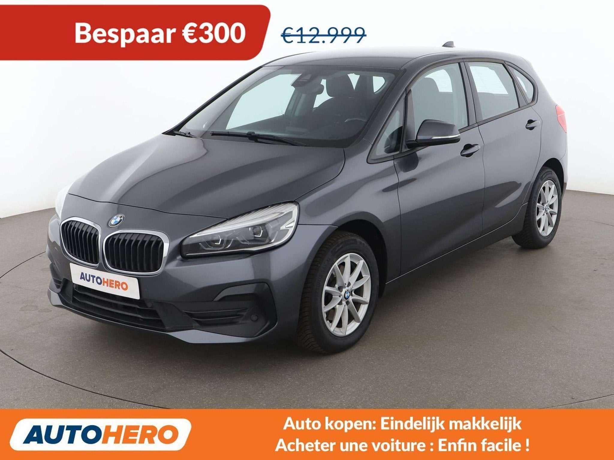 BMW 2 Serie 216 216d Active Tourer Advantage (automatique), Autos, Argent ou Gris, Achat, Euro 6, 5 portes