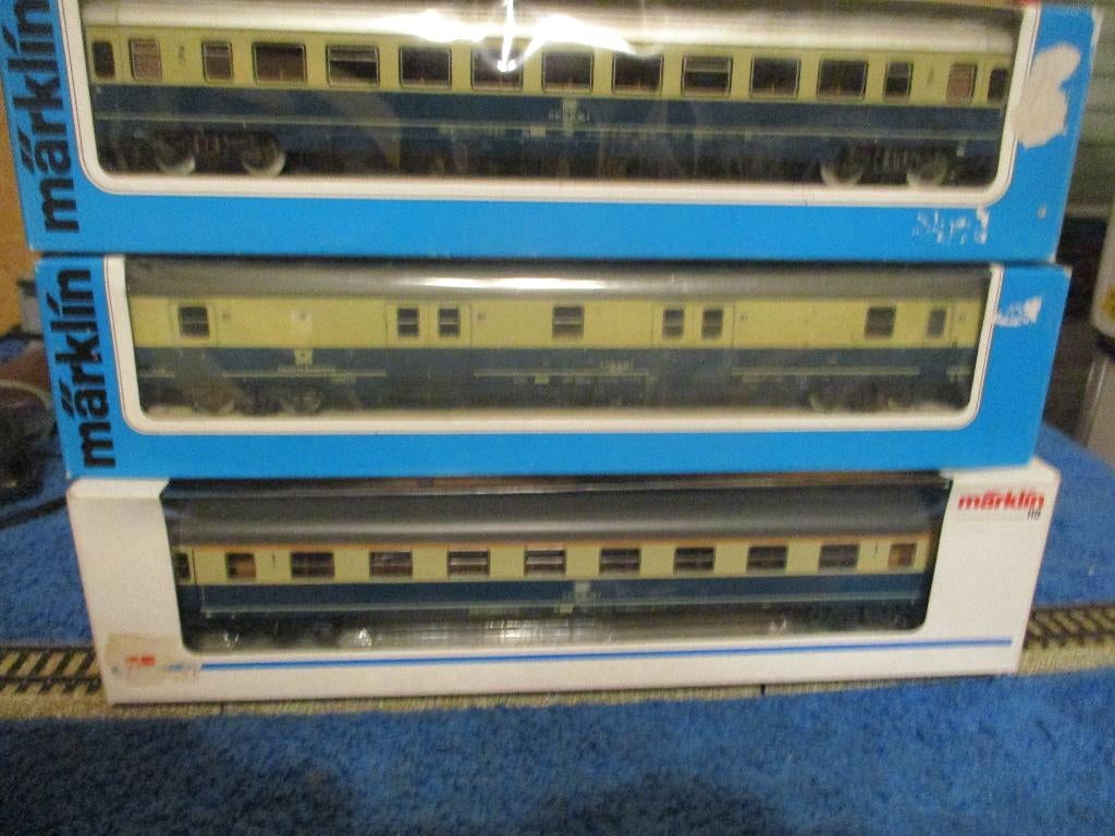 Marklin 3 wagons voyageurs DB, Enlèvement ou Envoi, Utilisé, Wagon, Märklin