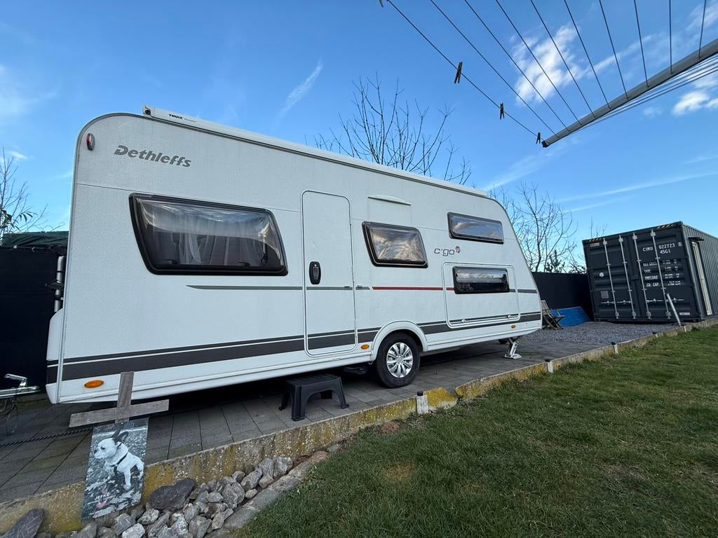 Dethleffs c’go up 525 bj 2024 nieuwstaat, Caravans en Kamperen, Rondzit, Hefbed, Bedrijf, Hordeur