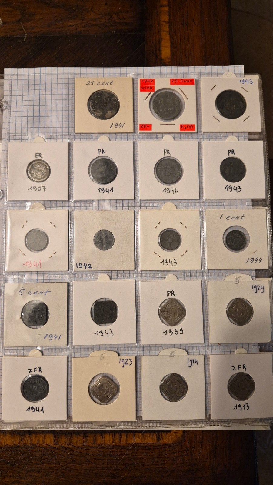 volle album met munten van Nederland zie foto's en beschrijv, Postzegels en Munten, Ophalen, Setje