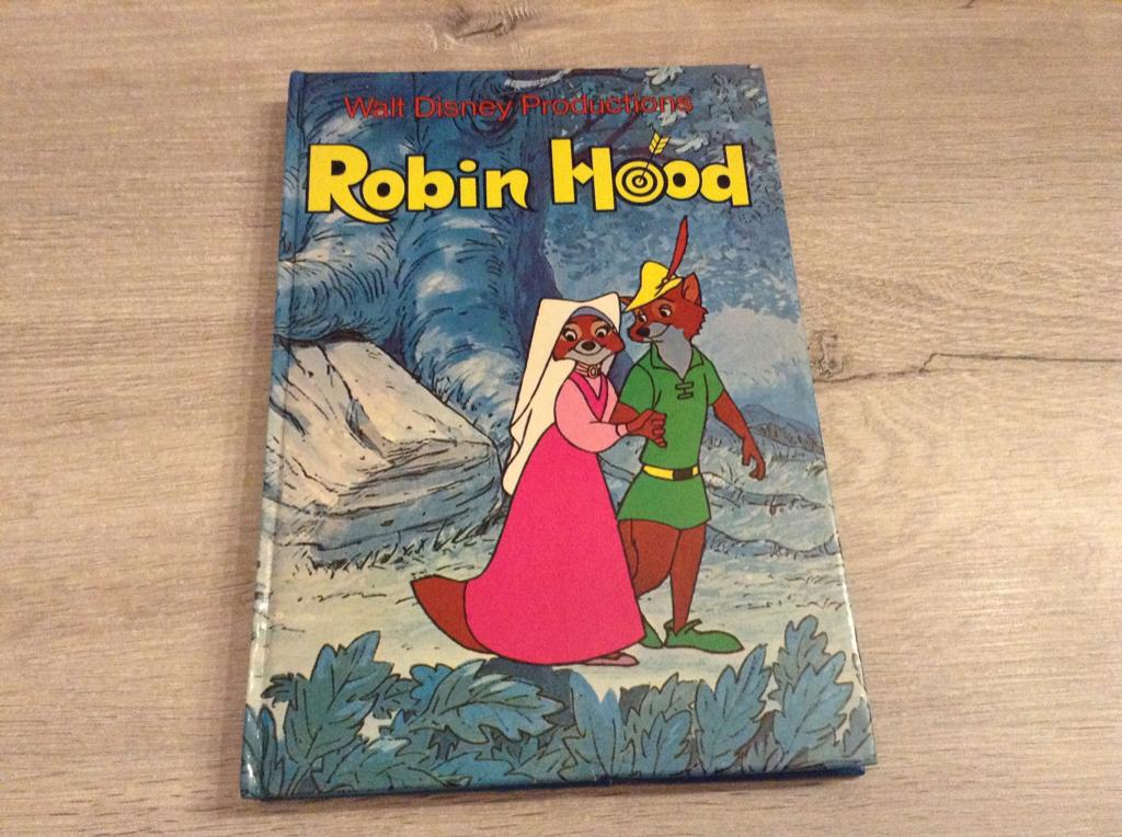 Walt Disney Robin Hood vintage voorleesboek (1974), Ophalen of Verzenden, Overige figuren, Gebruikt, Overige typen