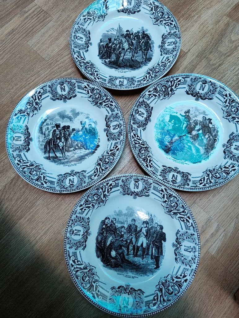12 nieuwe borden Boch Napoleon, Antiek en Kunst, Ophalen