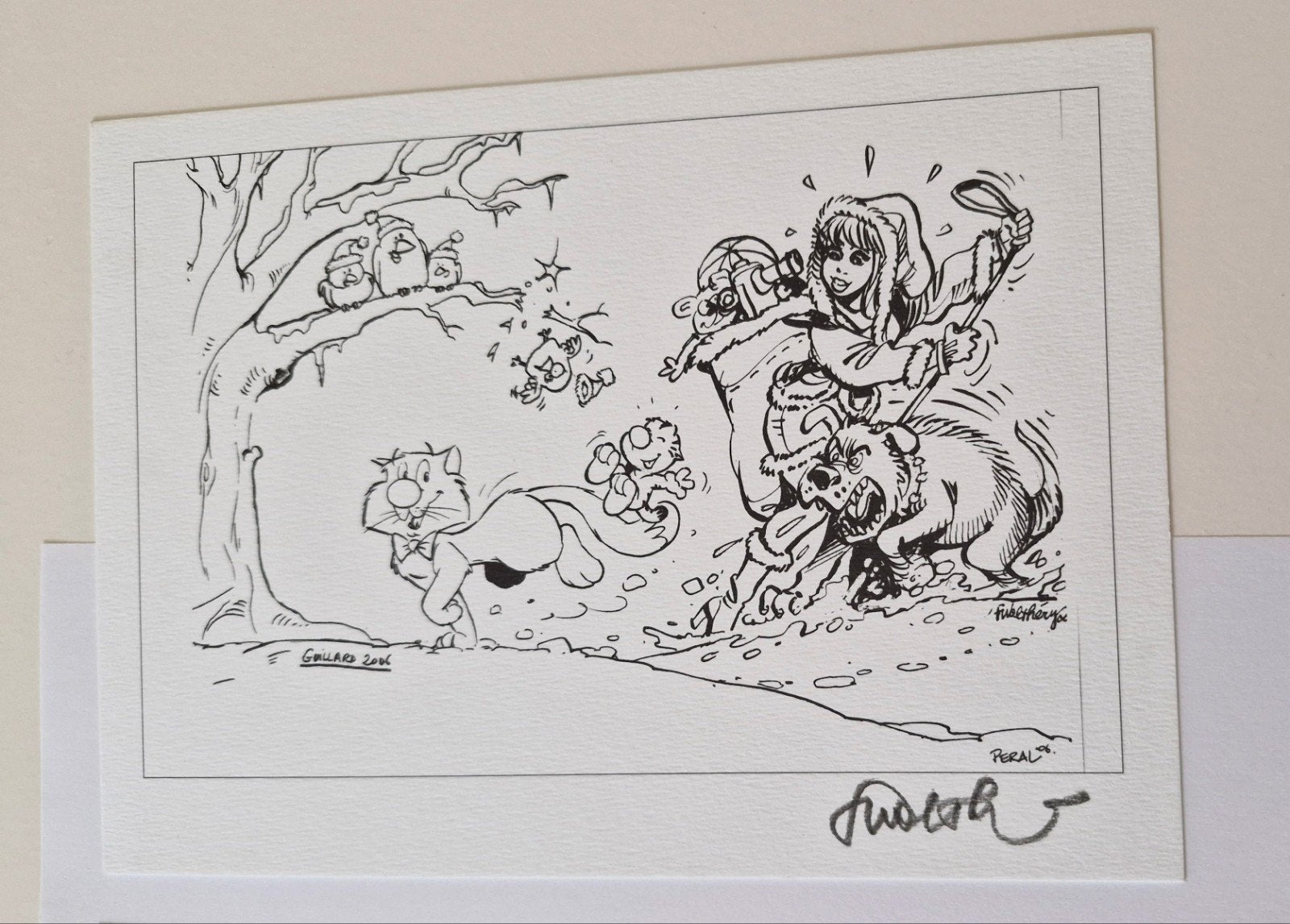 Ex-libris rare de François Walthéry, Enlèvement ou Envoi