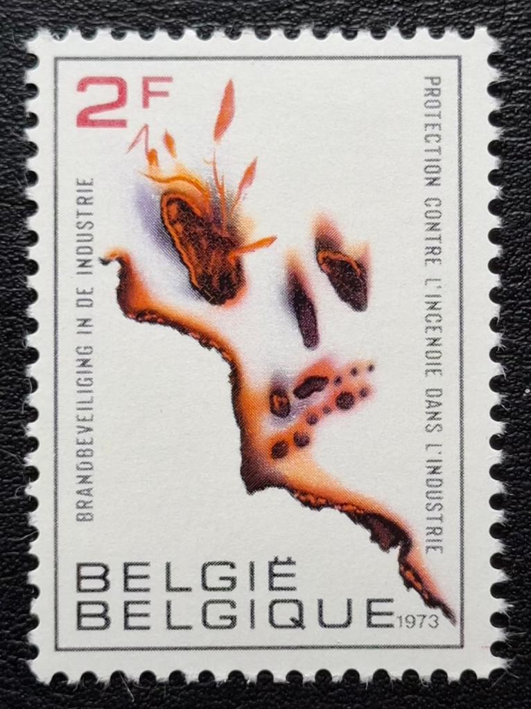 Belgique : OBP 1660P2 ** Protection incendie 1973., Sans timbre, Neuf, Enlèvement ou Envoi, Non oblitéré