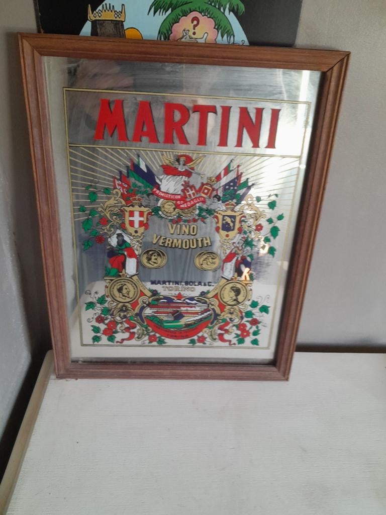 Reclame spiegel martini, Verzamelen, Merken en Reclamevoorwerpen, Ophalen