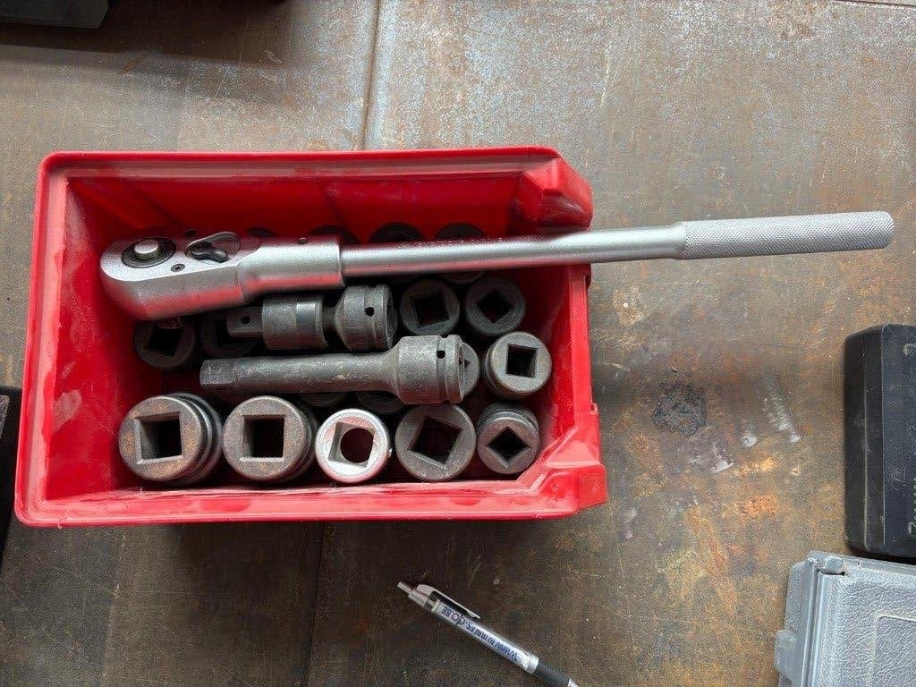 Set verzwaarde slagmoer dopsleutels 3/4", Bricolage & Construction, Boîtes à outils, Neuf, Remplie, Enlèvement