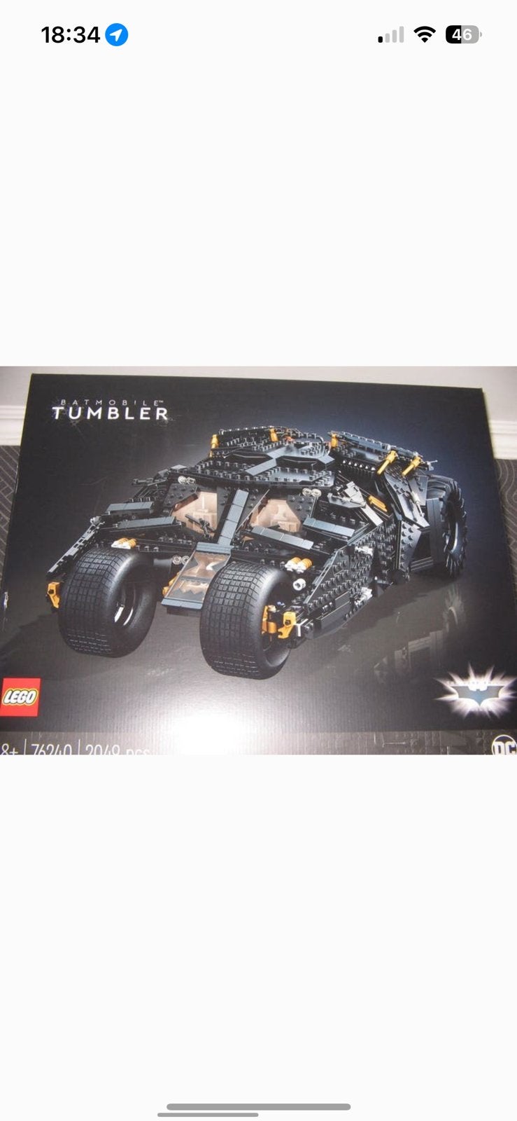 Lego Batman Batmobile Tumbler 76240, Kinderen en Baby's, Speelgoed | Duplo en Lego, Lego, Nieuw, Ophalen of Verzenden, Ongeopend/sealed
