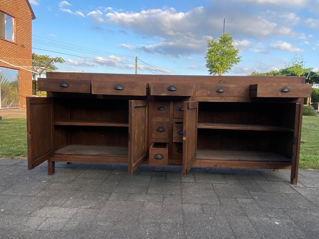 Commode, Teck, 200 cm ou plus, Koloniaal, Enlèvement