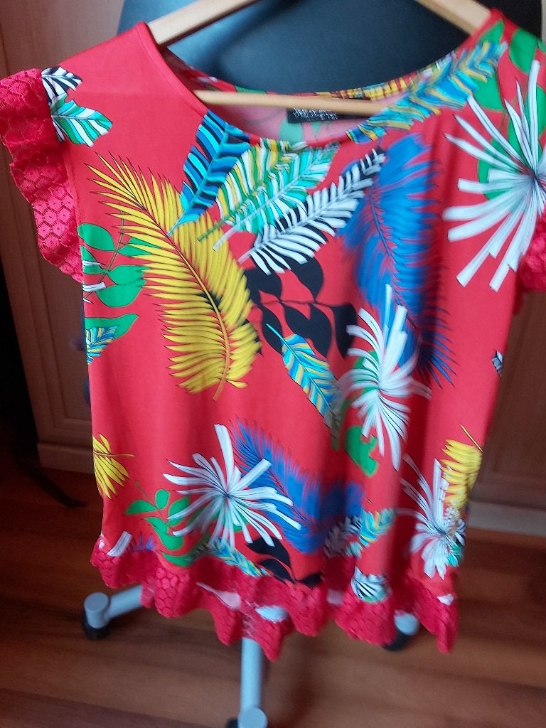 Blouse rouge à motif pour femme, Vêtements | Femmes, Enlèvement ou Envoi, Comme neuf, Rouge