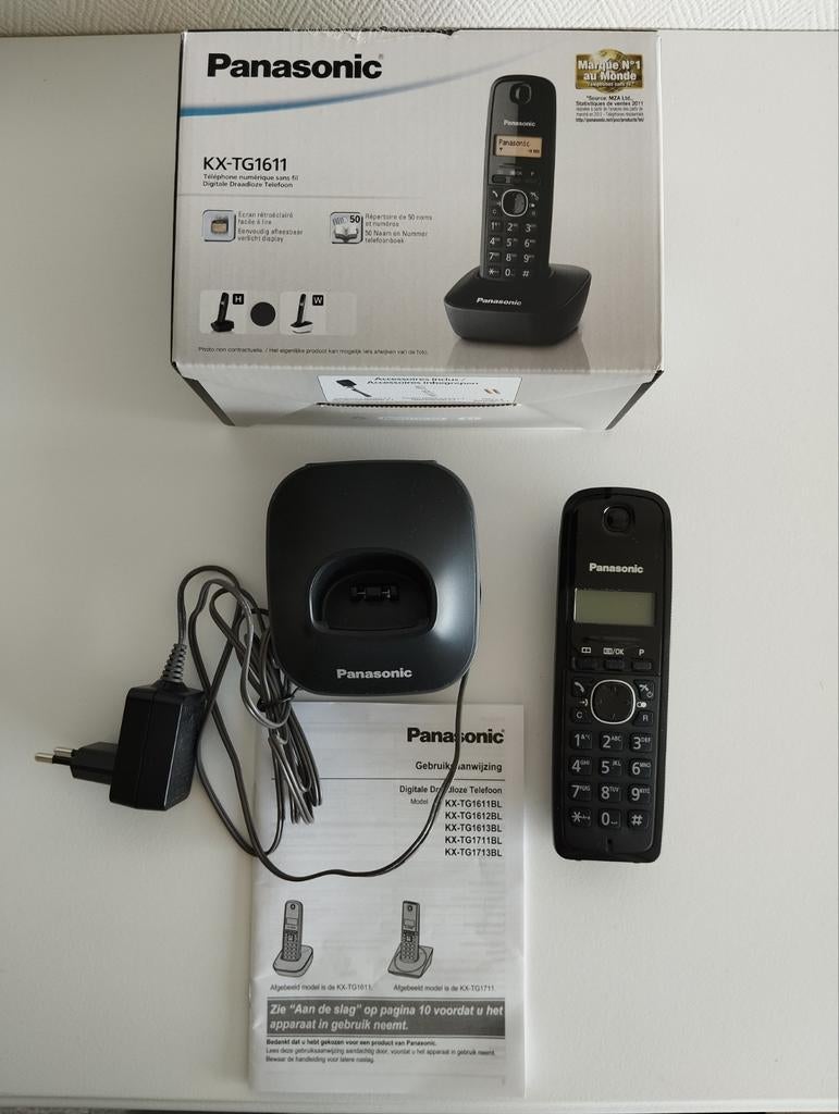 Panasonic KX-TG1611vaste telefoon – werkt met Proximus, Telecommunicatie, Vaste telefoons | Handsets en Draadloos, Ophalen