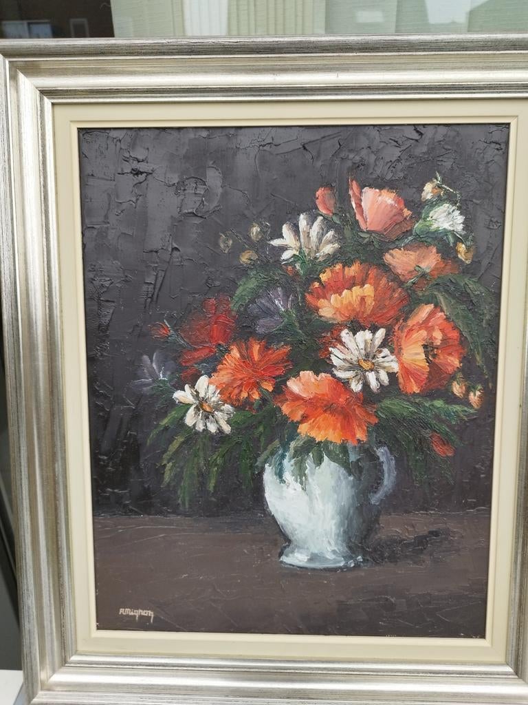 Schilderij Bloemen, Enlèvement