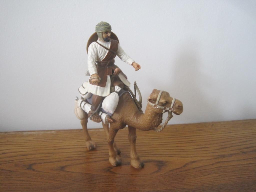 figurine Schleich vintage chameau et cavalier, Enlèvement ou Envoi, Utilisé
