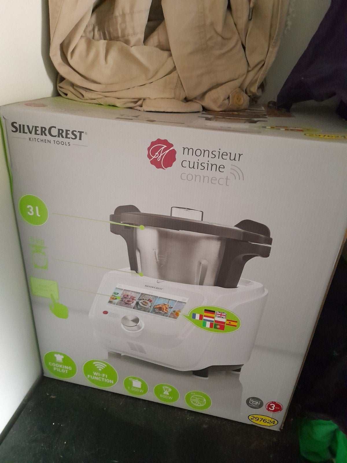 Silver Crest - Monsieur Cuisine Connect- zeer weinig gebruik, Ophalen, 1 tot 2 liter, 3 snelheden of meer, Zo goed als nieuw