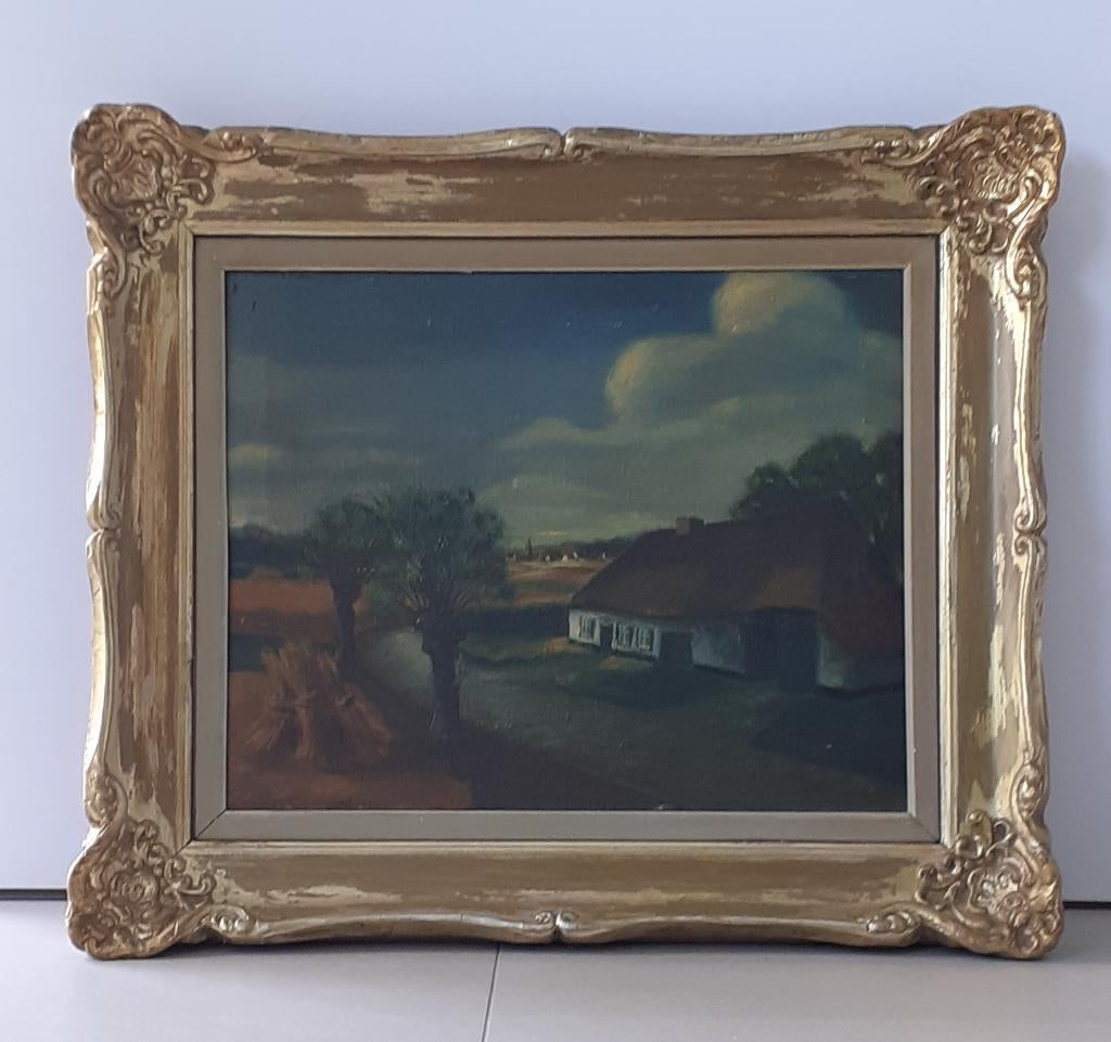 Schilderij landschap, Ophalen