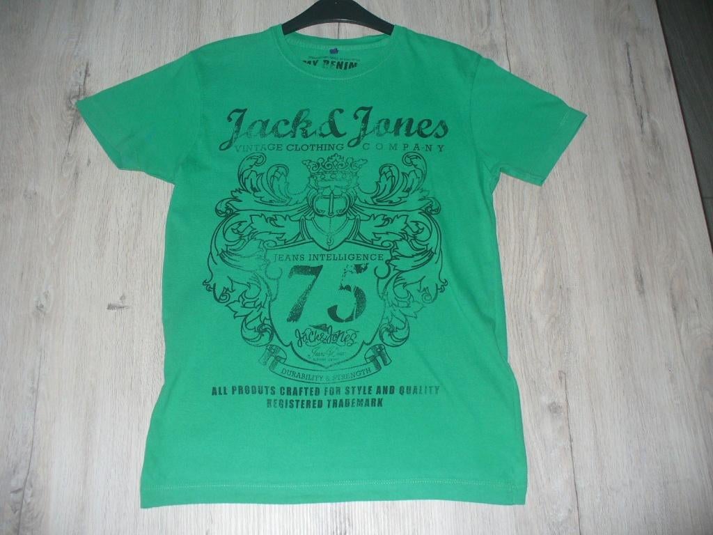 T-shirt Jack&Jones maat S, Kleding | Heren, T-shirts, Jack&Jones, Ophalen of Verzenden, Gedragen, Groen