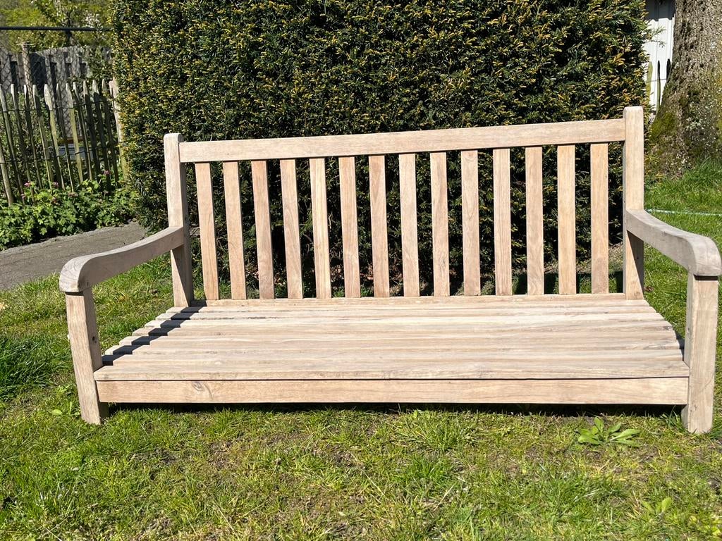 Houte tuinbank, Tuin en Terras, Tuinbanken, Zo goed als nieuw, Hout, Schommelbank, Ophalen