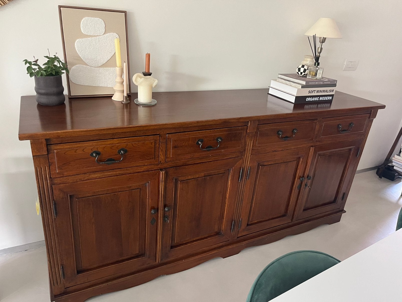 Dressoir koloniale stijl, Huis en Inrichting, Ophalen, Gebruikt, Overige houtsoorten, Koloniaal
