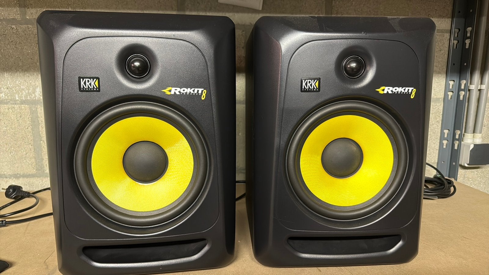 2x KRK Rockit 8, TV, Hi-fi & Vidéo, Enceintes, Enlèvement ou Envoi, Comme neuf, Moniteur de studio, KRK