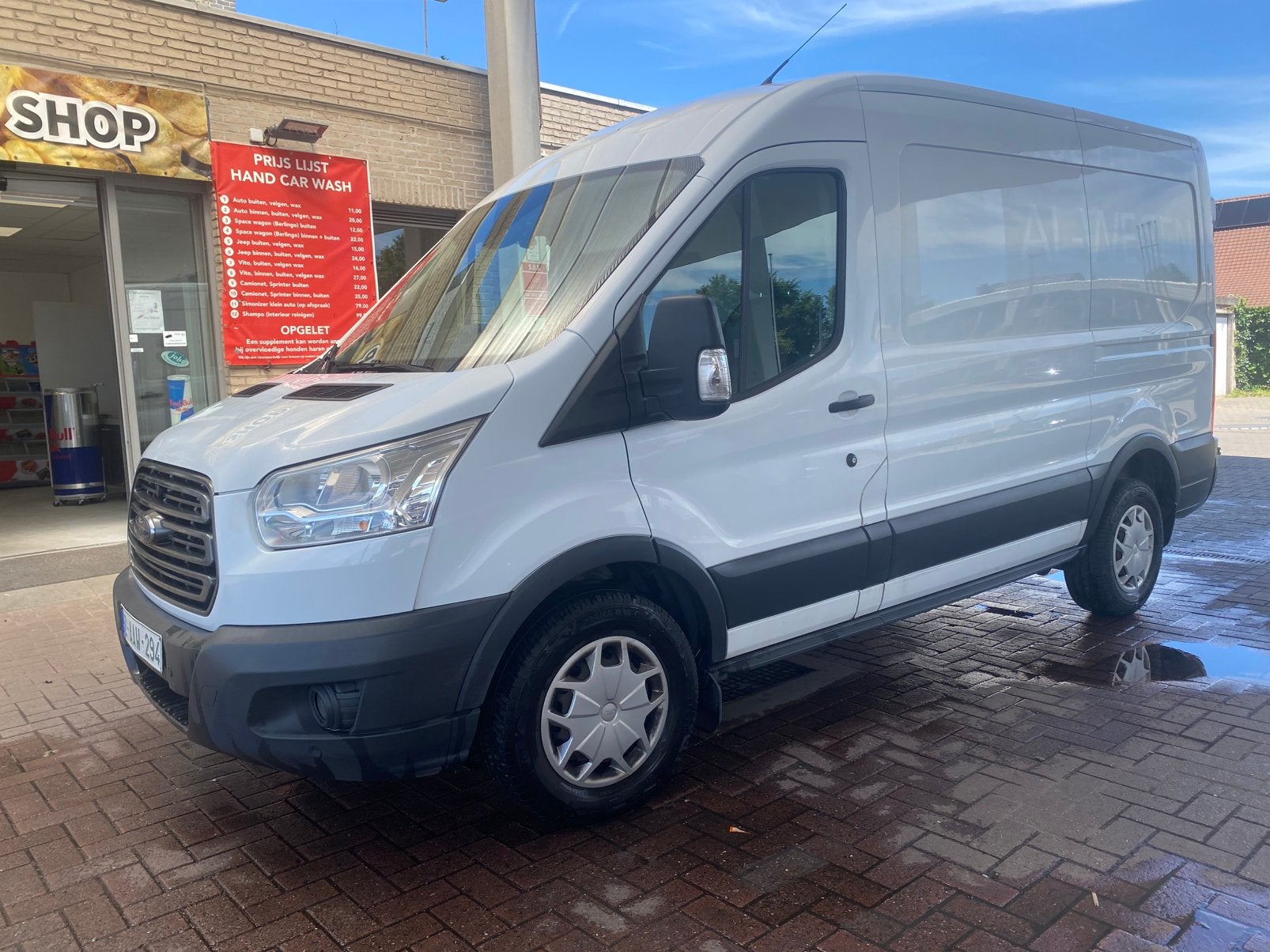 Ford transit eiro6b airco nav cam, Auto's, Bestelwagens en Lichte vracht, Euro 6, Bedrijf, Ford, Te koop