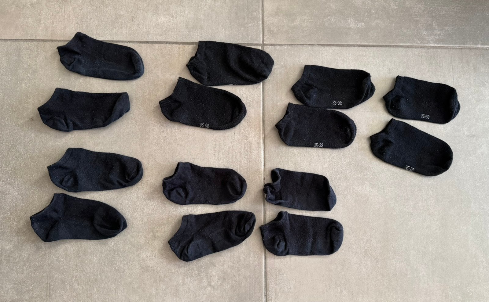 7 paar enkelkousen Maat 35-38 zwart, Kleding | Dames, Sokken en Kousen, Ophalen, Maat 35 t/m 38, Zo goed als nieuw, Kousenvoetjes en Kniekousjes