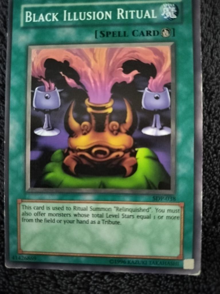 Yu-Gi-Oh kaart Black Illusion Ritual, Ophalen