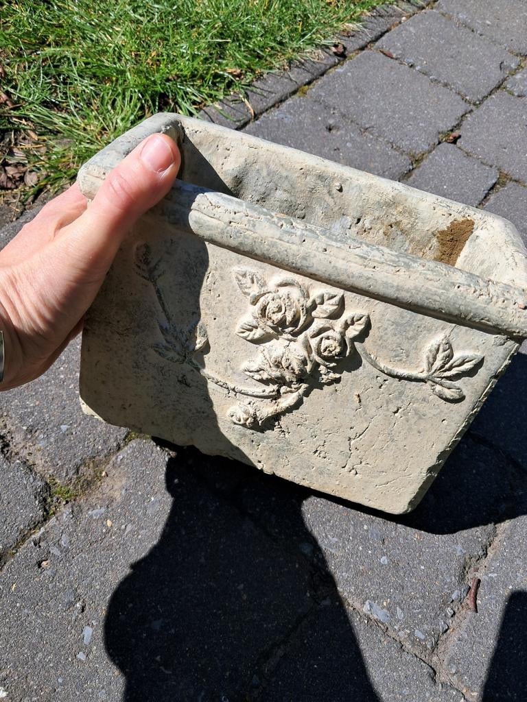 Zware pot vr bloemstuk, Tuin en Terras, Bloempotten, Ophalen
